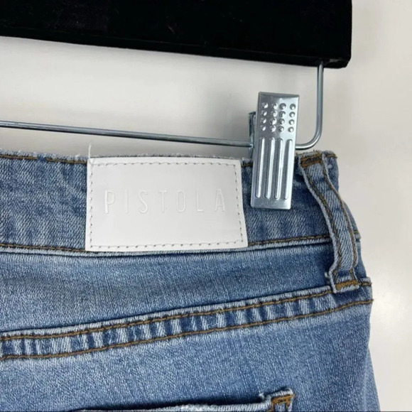 Pistola Distressed Raw Hem Skinny Jeans Women's Size 26 - Picture 8 of 10